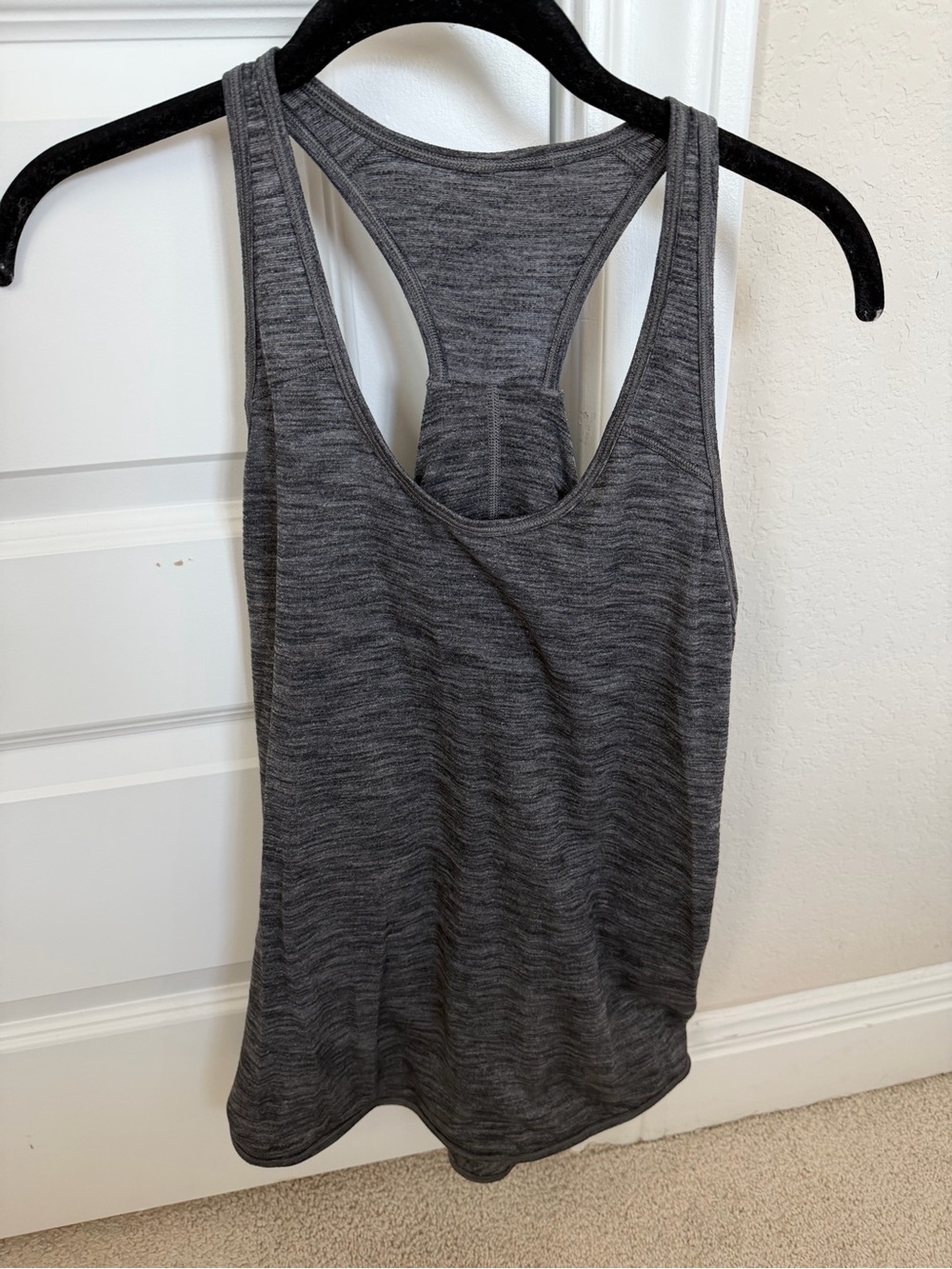 LULU LEMON grey tank top